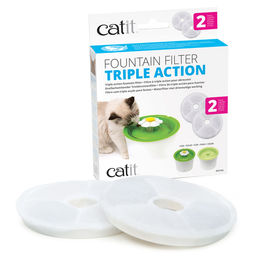 Catit Senses 2.0 Triple Action Trinkbrunnen Filter 2er-Set Weiß – Bild 1 von 1