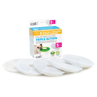 Produktbild von Catit Senses 2.0 Triple Action Trinkbrunnen Filter 5er-Set Weiß