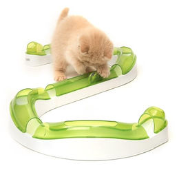 Catit Senses 2.0 Wave Circuit interaktive Spielschiene für Katzen aus Kunststoff in Weiß und Grün - 1 Stk. – Bild 1 von 2