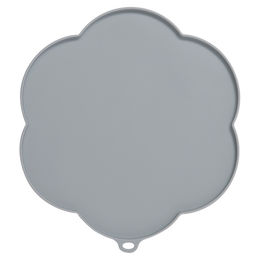 Catit Silikonmatte in Blumenform grau 30cm rutschfeste Unterlage für Trinkbrunnen – Bild 1 von 8