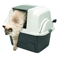 Produktbild von Catit SmartSift selbstreinigende Katzentoilette aus Kunststoff in Weiß und Grau