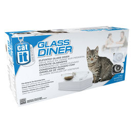 Catit Style Glass Diner Futternapf aus Glas in Weiß für Katzen - 2 x 200 ml – Bild 1 von 1