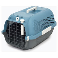 Produktbild von Catit Transportbox Voyageur für Katzen aus Kunststoff Blau-Grau Größe S