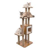 Produktbild von Catit Vesper Katzenkratzbaum High Base XL Walnuss für große Katzen