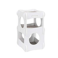 Produktbild von Catit Vesper Katzenmöbel Condo aus Holz in Weiß mit 3 Etagen 48,5x48,5x80cm
