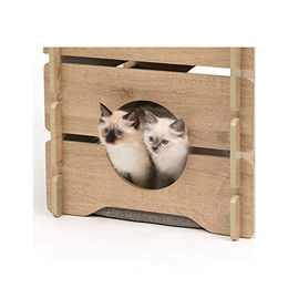 Catit Vesper Katzenmöbel Cottage aus Holz in Eiche Optik Braun – Bild 1 von 4