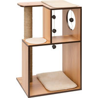 Produktbild von Catit Vesper Katzenmöbel Kratzbox groß aus Holz in Walnuss Braun