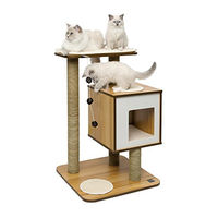 Produktbild von Catit Vesper Katzenmöbel V-Base Kratzsäule aus Holz in Braun - 1 Stk.