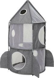 Produktbild von Catit Vesper Rakete Katzen-Tunnel aus Polyester in Grau und Blau