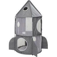 Produktbild von Catit Vesper Rakete Katzen-Tunnel aus Polyester in Grau und Blau
