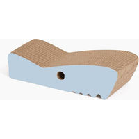 Produktbild von Catit Zoo Kratzbrett Hai Blau mit Kratzpappe für Katzen