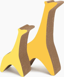 Catit Zoo Scratcher Kratzbrett Giraffe Gelb aus Pappe – Bild 1 von 4