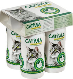 Produktbild von Cativia Katzenmilch Leckerli für erwachsene Katzen 4 x 95 ml