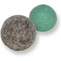 Produktbild von Catlabs Katzenspielzeug Flinke Filzbälle aus Schafwolle Grau 2er Pack