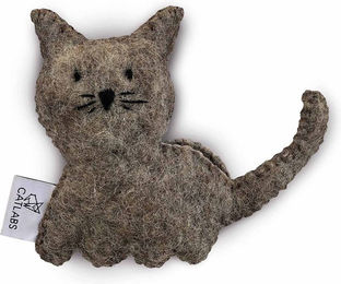 Produktbild von CATLABS Katzenspielzeug mit Catnip und Wolle in Braun