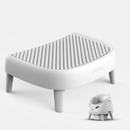 CATLINK Haustiertreppe aus Kunststoff in Weiß passend für Open-X Selbstreinigende Katzentoilette – Bild 1 von 2