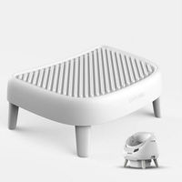 Produktbild von CATLINK Haustiertreppe aus Kunststoff in Weiß passend für Open-X Selbstreinigende Katzentoilette