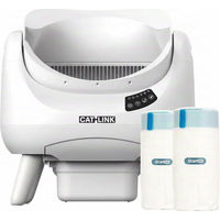 Produktbild von Catlink Open-X intelligente selbstreinigende Katzentoilette Bundle mit 2 kompatiblen Abfallbeuteln
