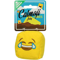 Produktbild von Catmoji Katzenspielzeug Cube Jolly mit Catnip aus Stoff in Gelb