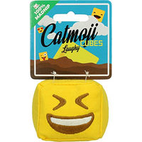 Produktbild von Catmoji Katzenspielzeug Cube Laughy Plüsch mit Catnip 7cm Gelb - 7 cm
