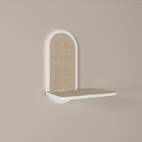 Produktbild von CatS Design Kratzmatte Kletterwand für Katzen aus Holz Weiß 50/65 cm