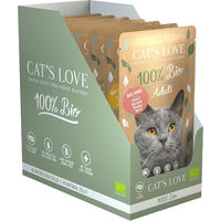 Produktbild von Cats Love Bio Nassfutter für Katzen Adult Multipack 6 x 100g Stückchen in Gelee - 6 x 100 g