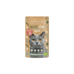 Cats Love Katzen Nassfutter Adult Bio Rind Stückchen in Gelee 6 x 100 g - 6 x 100 g – Bild 1 von 4