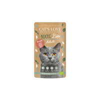 Produktbild von Cats Love Katzen Nassfutter Adult Bio Rind Stückchen in Gelee 6 x 100 g - 6 x 100 g
