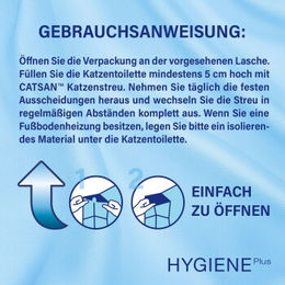 Produktbild von Catsan Hygiene Plus Katzenstreu nicht-klumpend 2x18 l - 2 x 18 l