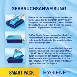 Catsan Hygiene Plus Katzenstreu Smart Pack 2 x 4l Nicht-klumpend - 2 x 4 l – Bild 1 von 6