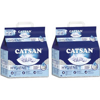 Produktbild von Catsan Hygiene Plus Katzenstreu unparfümiert nicht-klumpend 2 x 4l - 2 x 9 l