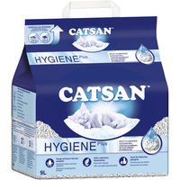 Produktbild von Catsan Hygiene Plus Katzenstreu unparfümiert nicht-klumpend 9l - 9 l