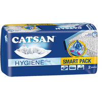 Produktbild von Catsan Katzenstreu Hygiene Plus unparfümiert nicht-klumpend und geruchsbindend 12 x 4L (48L)