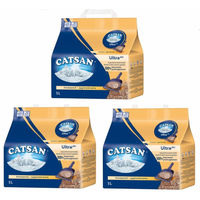 Produktbild von Catsan Ultra Plus Katzenklumpstreu 3 x 5l - 3 x 5 l