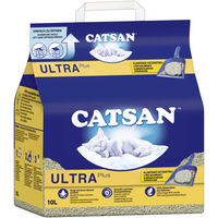 Produktbild von Catsan Ultra Plus Klumpenstreu für Katzen 10 l - 10 l