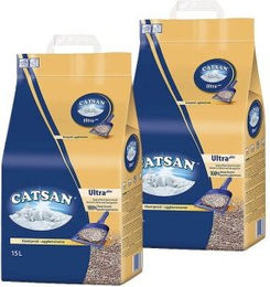 Catsan Ultra plus Klumpstreu 2x15 l - 2 x 15 l – Bild 1 von 2