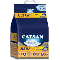 Produktbild von Catsan Ultra Plus Klumpstreu unparfümiert 15 l - 15 l