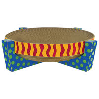 Produktbild von Catstages Easy Life Scratch, Snuggle & Rest Kratzpappe mit Liegemulde für Katzenkitten bunt - 1 Stk.