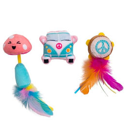 Catstages Interaktives Katzenspielzeug Festival 3er Pack aus Polyester mit Katzenminze und bunten Farben für alle Altersstufen – Bild 1 von 6