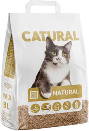 Catural Natürliches Katzenstreu aus Weizen 8 l Bio Pflanzenstreu biologisch abbaubar – Bild 1 von 2