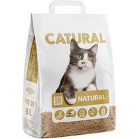Produktbild von Catural Natürliches Katzenstreu aus Weizen 8 l Bio Pflanzenstreu biologisch abbaubar