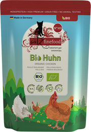 catz finefood Bio Huhn Pouch Getreidefrei für erwachsene Katzen 12 x 85 g - 6 x 85 g – Bild 1 von 5