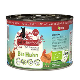 Catz finefood Bio Katzenfutter Huhn Nassfutter Getreidefrei Ohne Zucker 6 x 200 g - 6 x 200 g – Bild 1 von 8