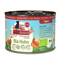 Produktbild von Catz finefood Bio Katzenfutter Huhn Nassfutter Getreidefrei Ohne Zucker 6 x 200 g - 6 x 200 g