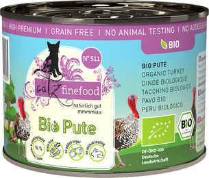 catz finefood Bio Katzenfutter Pute 200 g - 6 x 200 g – Bild 1 von 4