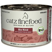 Produktbild von Catz finefood Bio Nassfutter für Katzen Adult Rind 6x200 g - 6 x 200 g