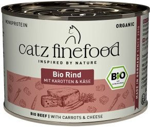 Catz finefood Bio Nassfutter Katze Adult Rind 24x200 g - 24 x 200 g – Bild 1 von 3