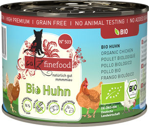 Catz finefood Bio No.503 Huhn Getreidefrei Katzenfutter Dose 6x200g - 6 x 200 g – Bild 1 von 4
