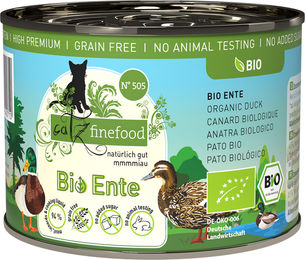 Catz finefood Bio No.505 Katzenfutter Ente 200 g - 6 x 200 g – Bild 1 von 4