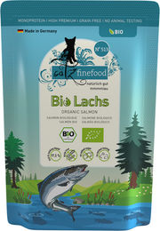 Catz finefood Bio No.513 Katzen Nassnahrung Lachs Monoprotein Pouch 85 g - 6 x 85 g – Bild 1 von 4